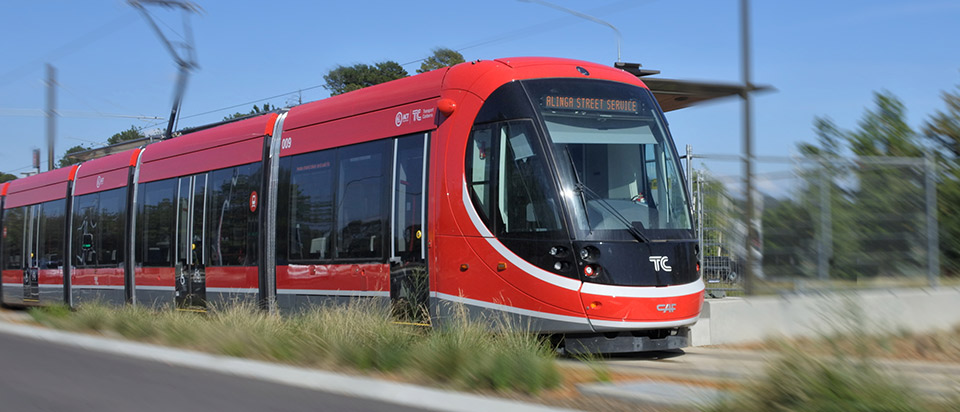 Canberra Lightrail which is available free of charge to Royal Canberra Show ticket holders.